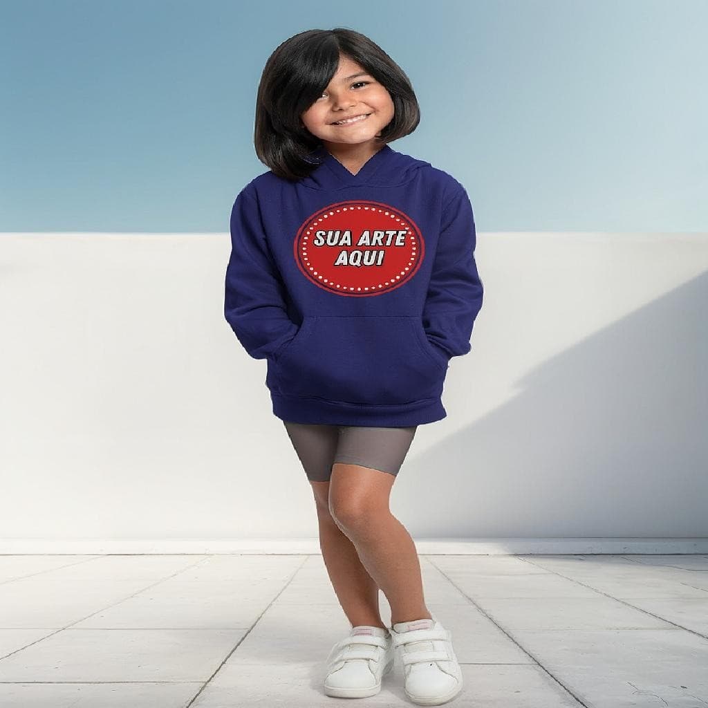 Blusa Moletom Infantil Canguru Personalizada