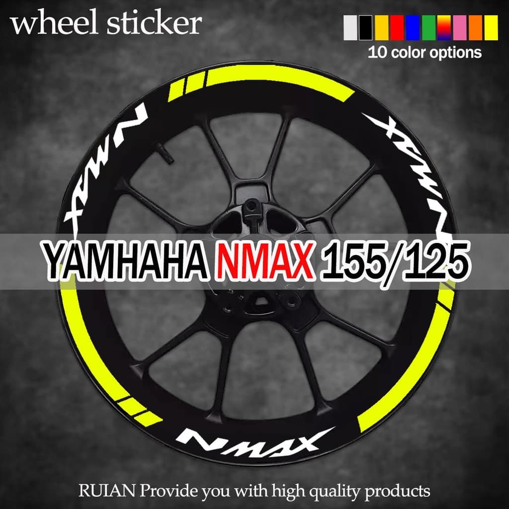 Yamaha NMAX155 2025 Adesivos Para Rodas De Motocicleta Scooter Acessórios Modificados De Vinil