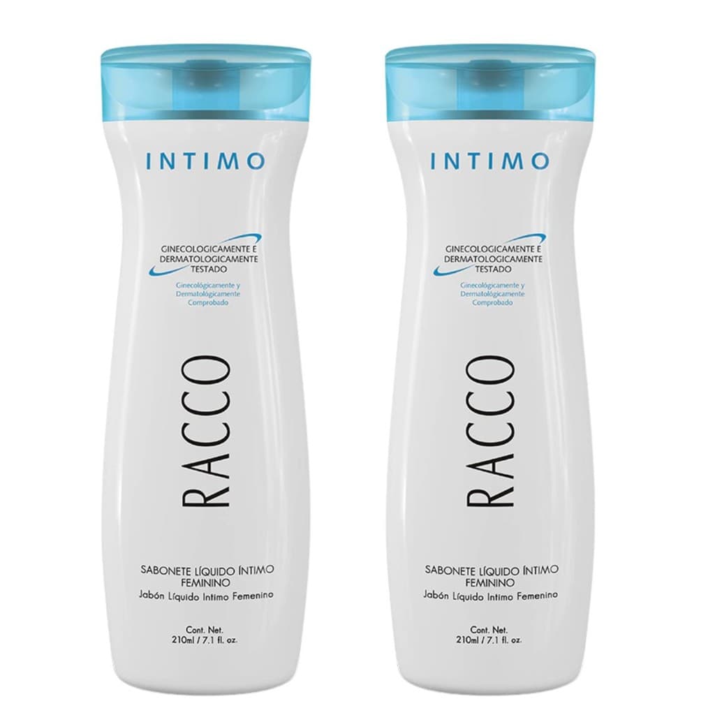 Kit 2 Sabonete Liquido Intimo Feminino Racco 210ml Limpeza