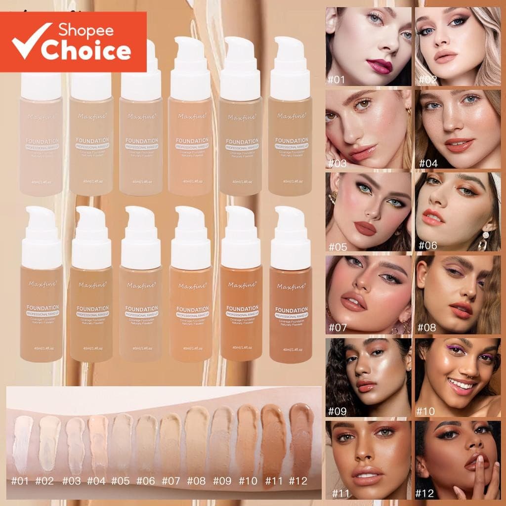 Base De Cobertura Total HD De 12 Cores-Fórmula Calmante E Acabamento Natural