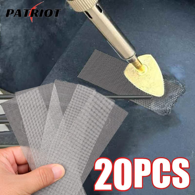 Malha De Reparo De Para-Choque De Carro De Aço Inoxidável 20x15cm , Rede De Proteção Universal Resistente De Radiador/In