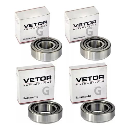 KIT 4 Rolamento Diferencial Opala 4/6cil Chevette Braseixos