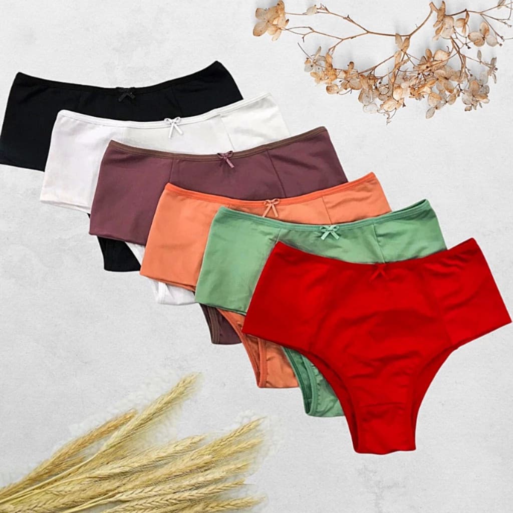 Kit Calcinhas Fio Duplo Pala Dupla Conforto Cintura Alta Tanga Empina Bumbum