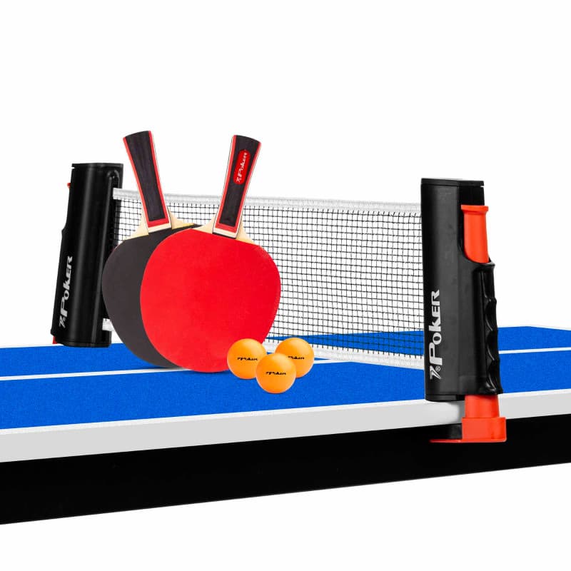 Kit Tênis De Mesa Ping Pong Star -1 Rede Retrátil 3 Bolinhas 2 Raquetes  POKER