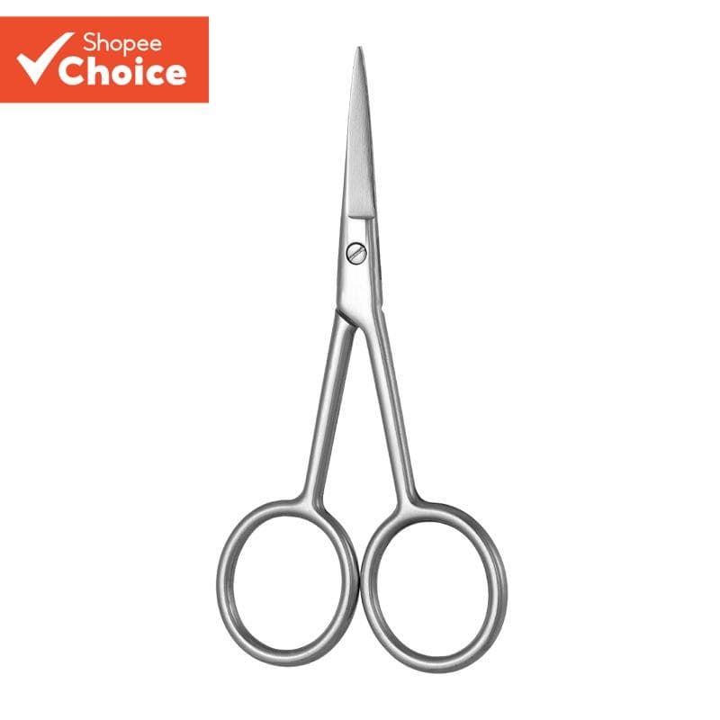 Tesoura De Barba De Aço Inoxidável , 1 Peça , Nariz , Cabelo , Ferramentas De Maquiagem , Cabeleireiro , Beleza