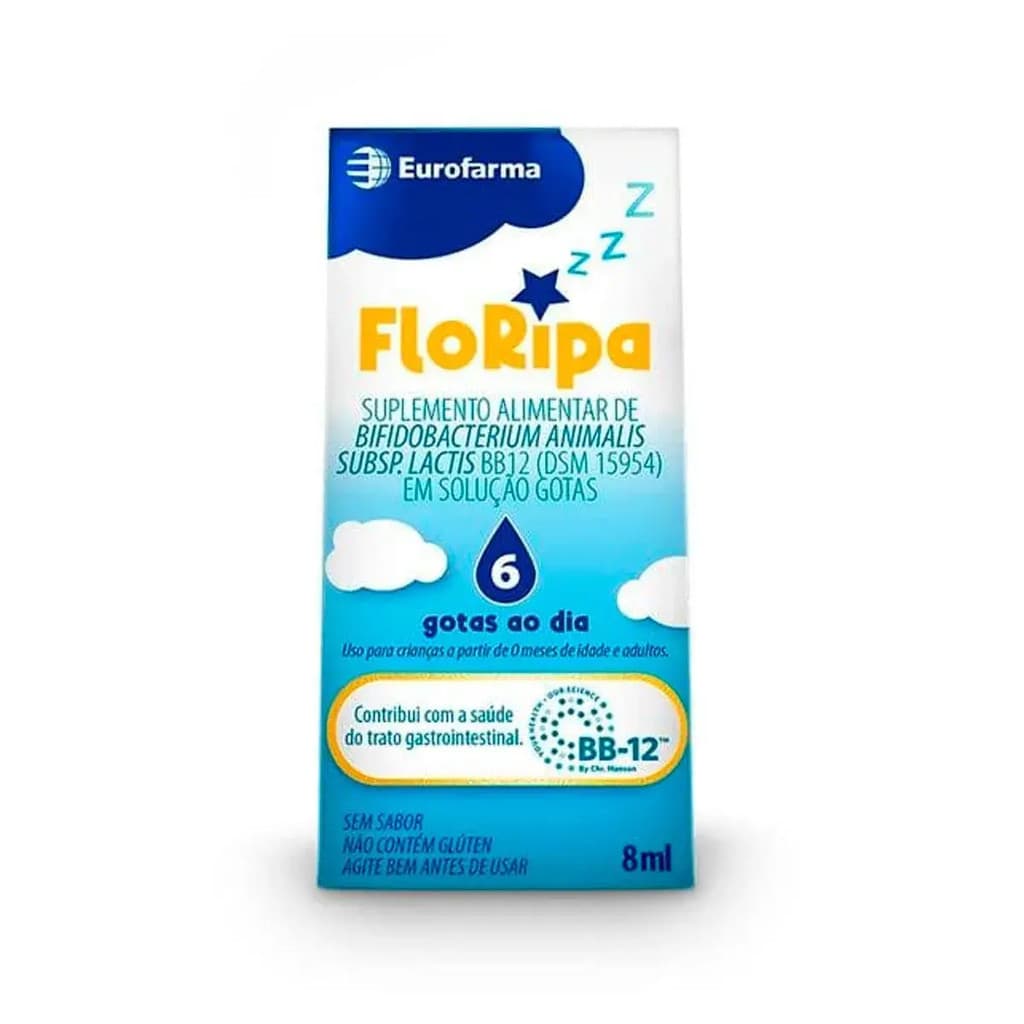 Floripa Probiótico BB12 em Gotas 8mL – Saúde Intestinal Infantil e Adulto