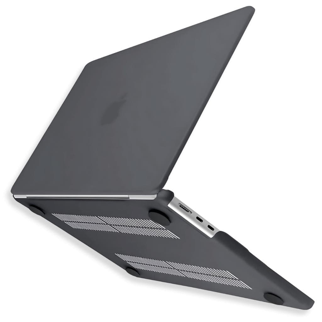 Capa SkinCase Para MacBook Air 13 Pol M4 M3 M2 Mod A3240 A3113 A2681 Anos 2022/2025 - Preto Onix
