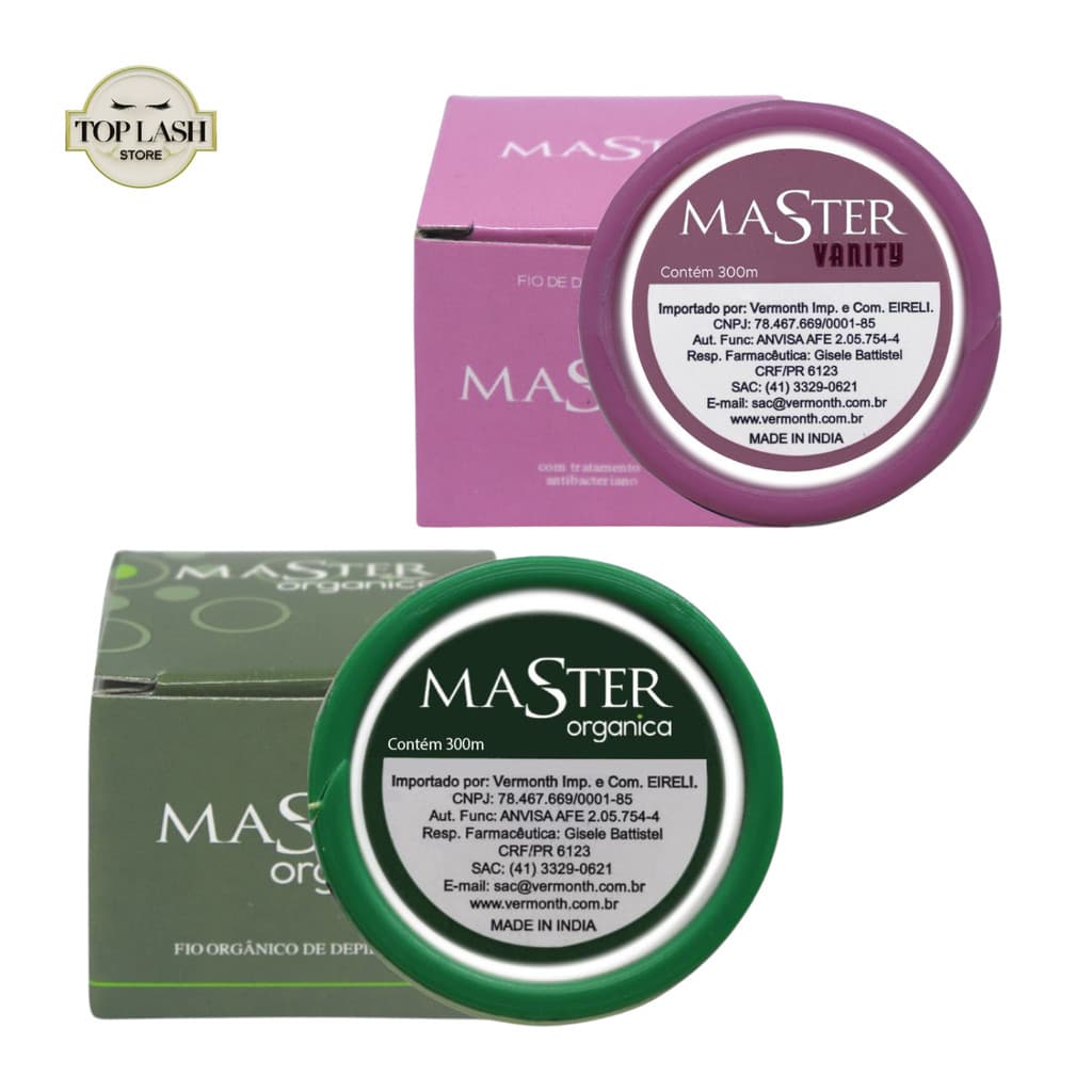 Linhas de Depilação Master Vanity e Orgânica (300m)  Para Depilação Facial e Design de Sobrancelhas