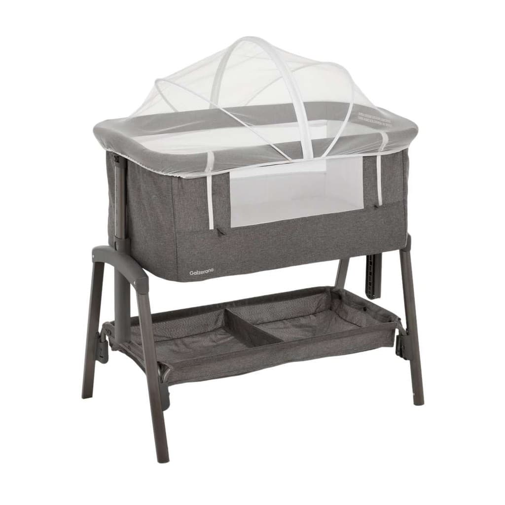 Berço Bebê Co-Leito Colin Galzerano Lado a Lado com Tela