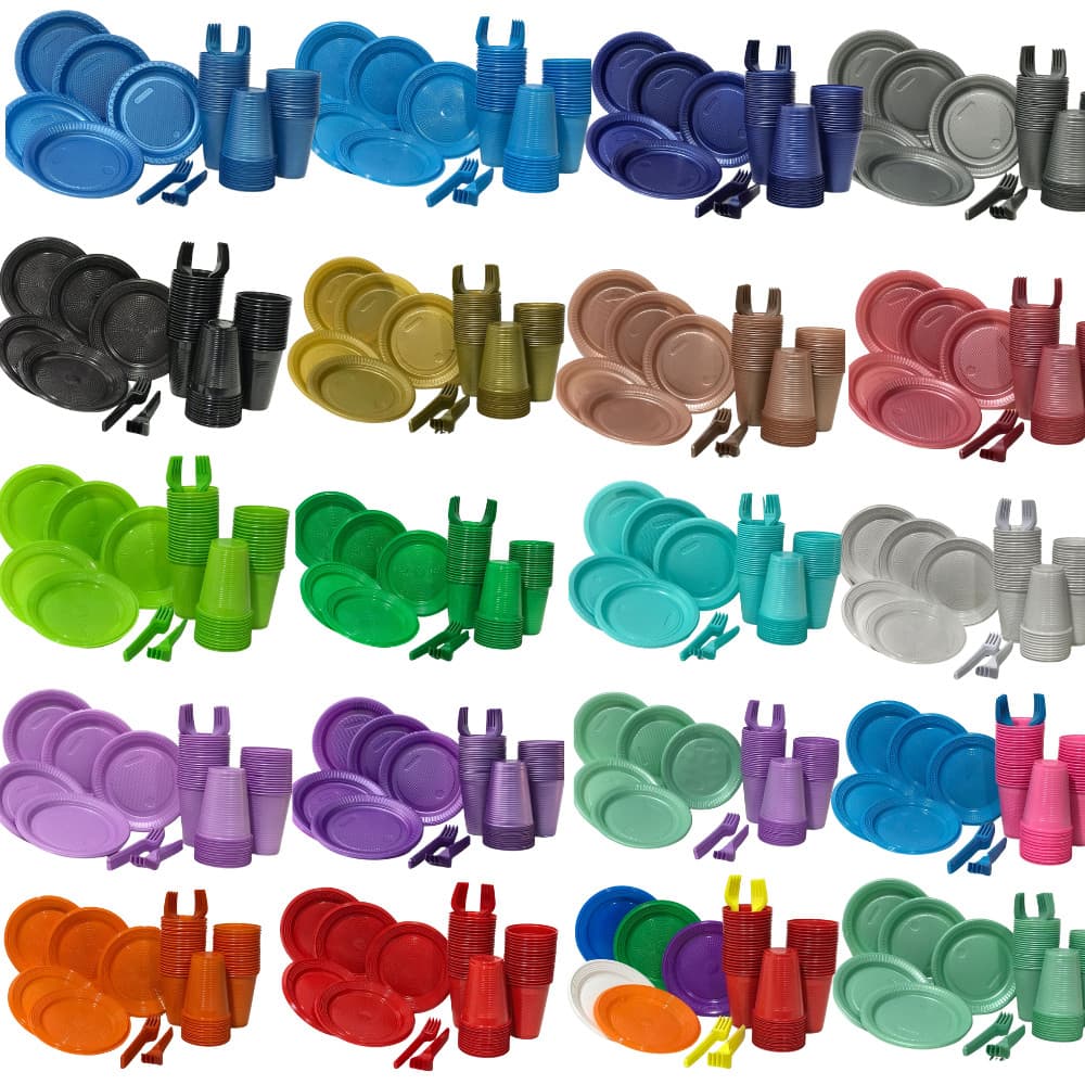 Kit Festa Descartáveis 50 Pessoas