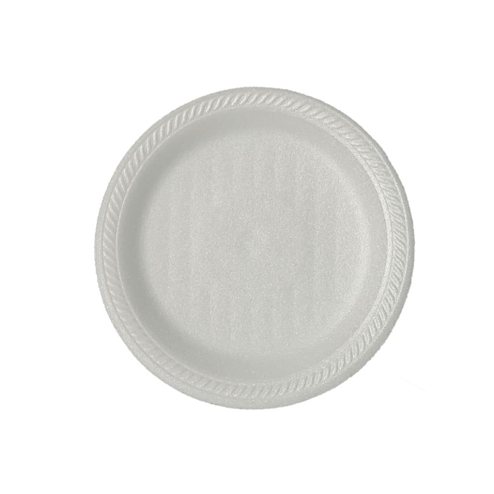 Prato de Isopor Raso 15cm para Sobremesa Ultratherm com 100 unidades