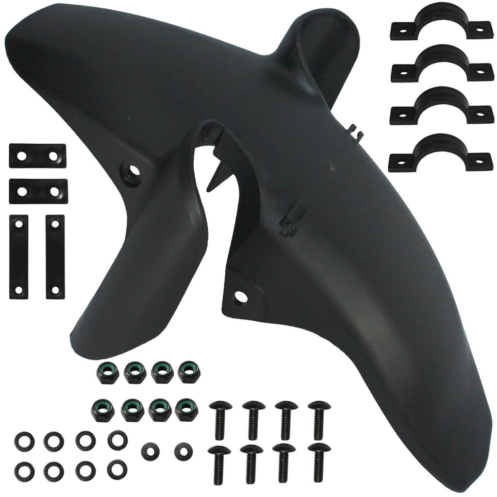 Paralama dianteiro inferior modelo XRE300 para NXR150 Bros 2003 a 2015 com freio a disco com suporte