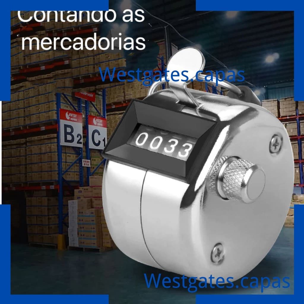 Contador Manual De Pessoas 4 Digitos Controle Entrada