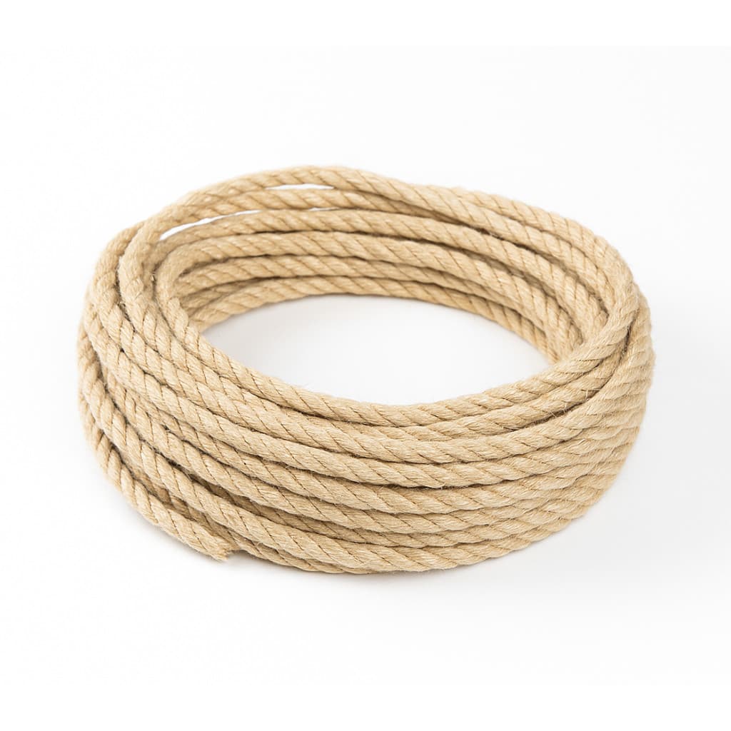 Corda Sisal 8mm 5 Metros Rasada Arranhador Gato Artesanato