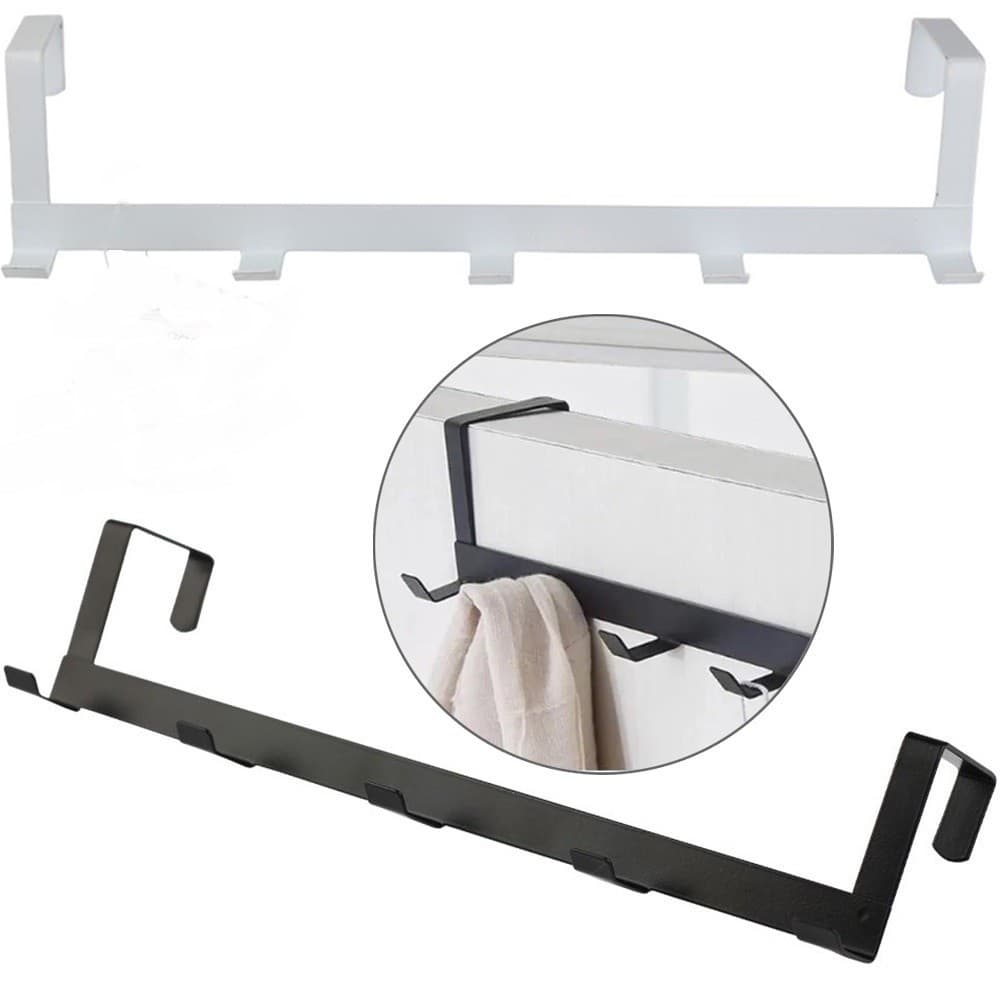 Cabide Suporte Para Porta Cabideiro Para Deixar A Sua Casa Ainda Mais Organizada Top útil Com 5 Ganchos 7x30Cm Multiuso