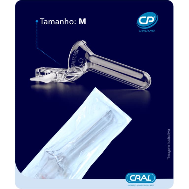 ESPECULO VAGINAL DESCARTAVEL ESTERIL (M) EMBALAGEM INDIVIDUAL - CRAL