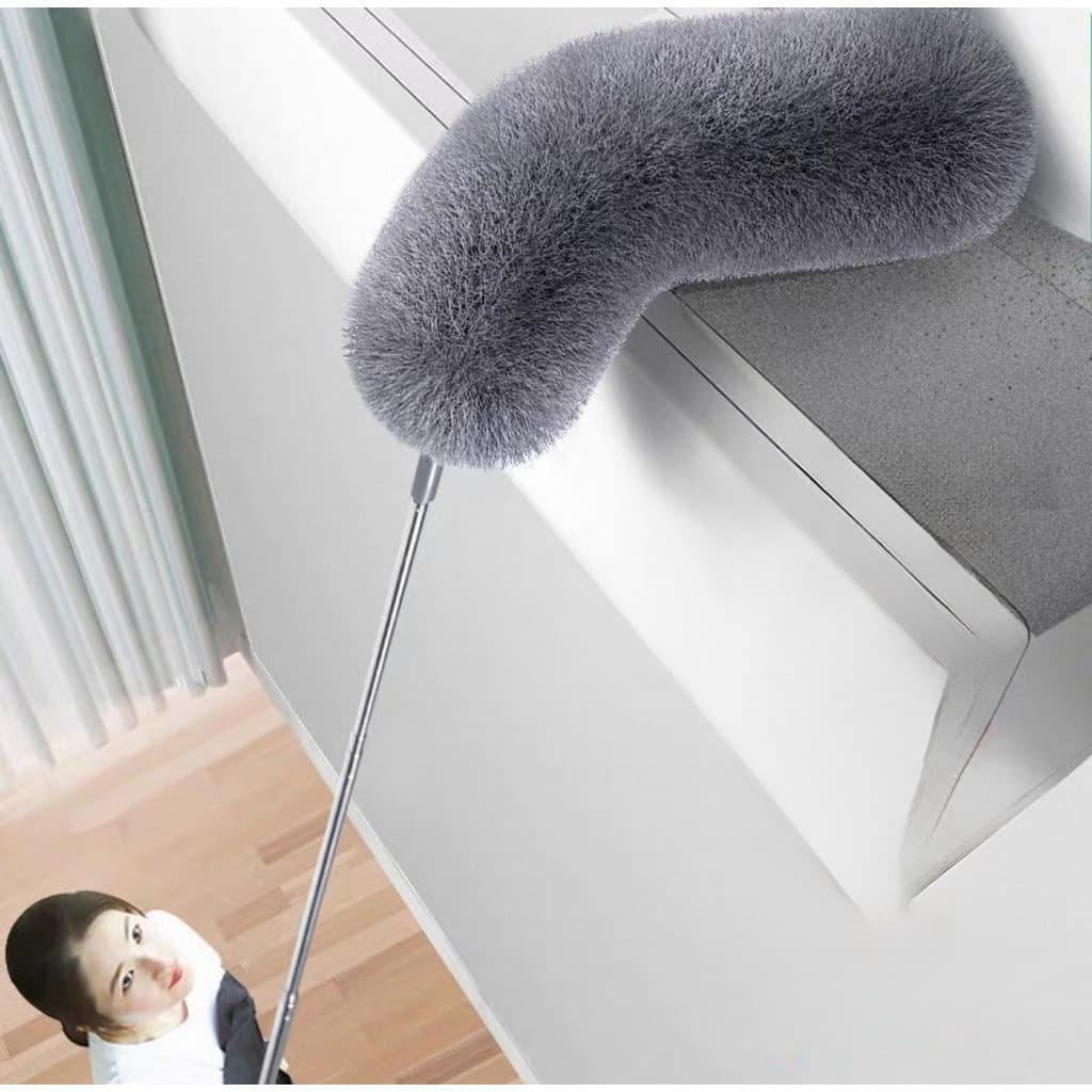 Espanador Dobrável 280cm Telescópico Retrátil Microfibra Poeira Teto Ventilador Paredes Móveis Pó