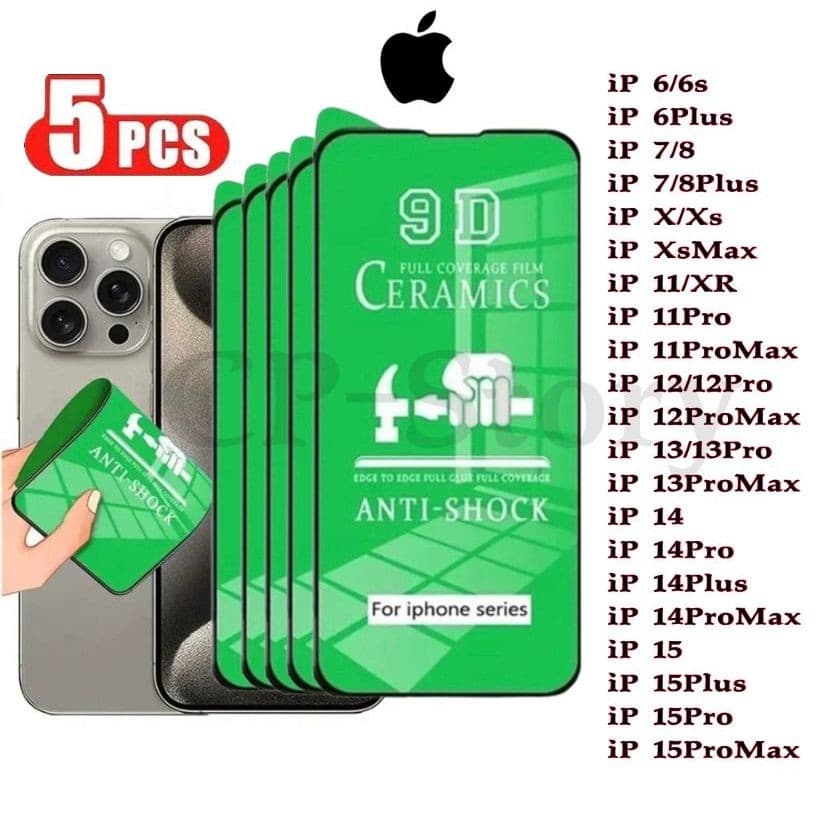 Kit Película Cerâmica 9D 3D iPhone Gel Hidrogel Flexível 6G,7G,8G,PLUS ,XR ,XS ,11 12 13 14 PRO MAX iPhone 15,16