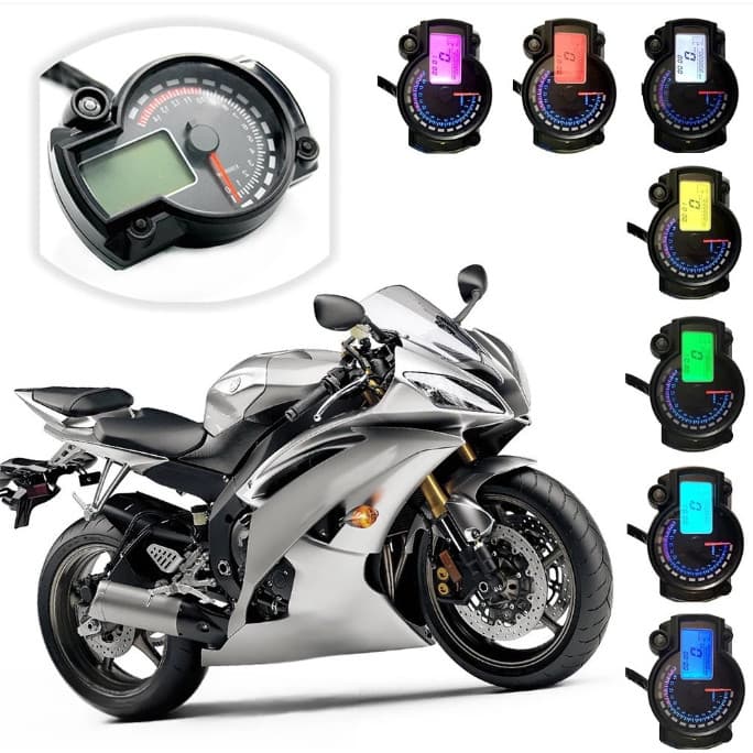Alça Universal para tacômetro LCD, fundo ajustável Digital, adequada para motocicleta/velocômetro/odômetro/motor