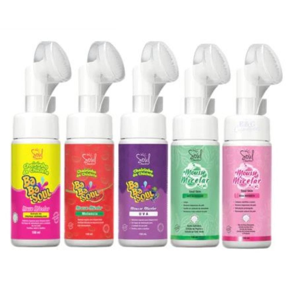 MOUSSE MICELAR  SOUL COSMÉTICOS - LIMPEZA PROFUNDA COM ESPUMA SUAVE E HIDRATANTE!