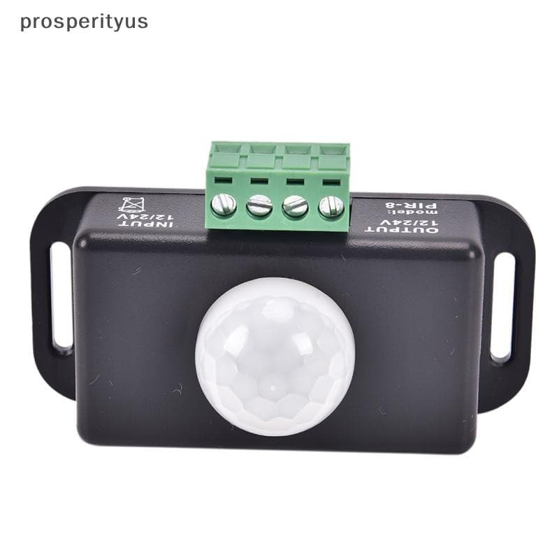 [prosperityus] Sensor De Movimento PIR Infravermelho Automático 12V 24V 6A Para Lâmpada De Luz LED [BR]