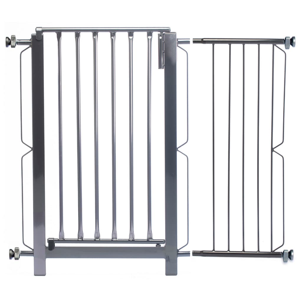 Grade e portão para cachorro bebê pet, vãos de 91cm a 95cm - Preto