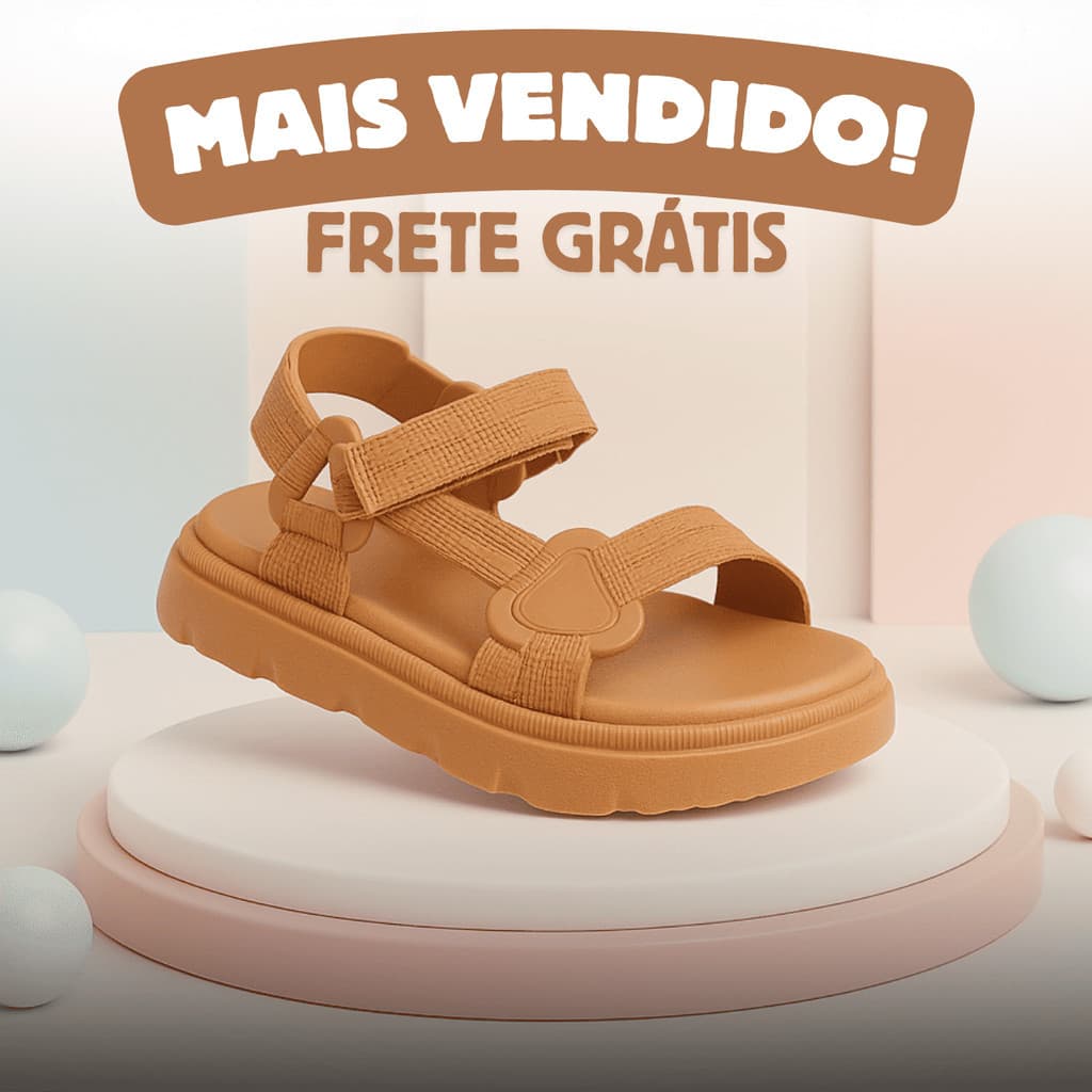 Sandália Baby Menina Estilosa e Segura para os Primeiros Passos