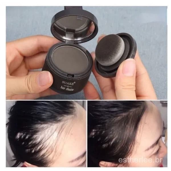 Retoque De Pó Para Linha Sombra De Cabelo