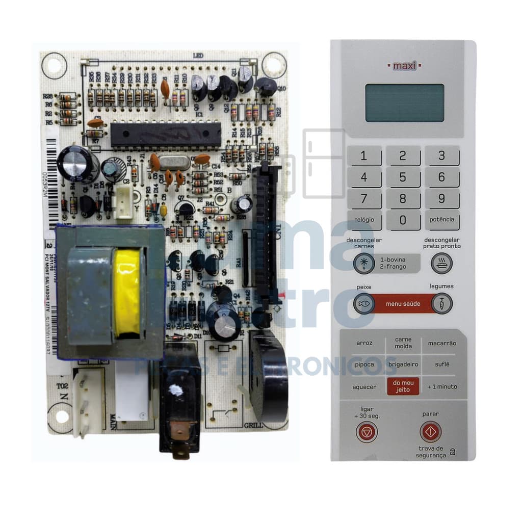 Placa Com Membrana Micro-ondas Brastemp Bms35 127V