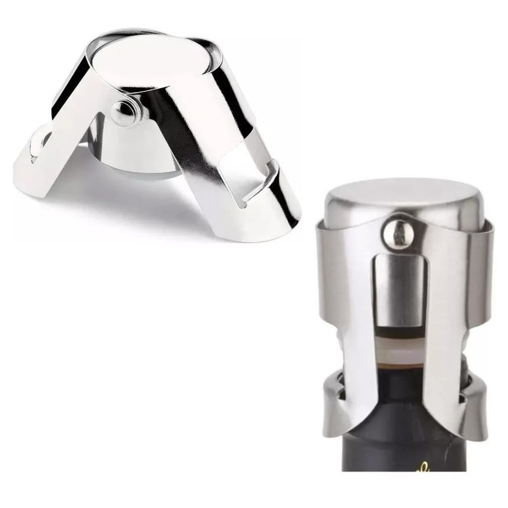 Rolha Tampa Para Espumante Vinho Pressão Aço Inox++ZhengLed++