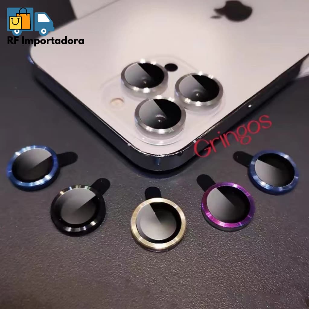 Kit Lente Película De Câmera Lisa Para Iphone 11 12 13 14 15 PRO MAX