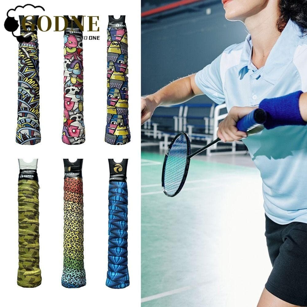GODNESSFO Overgrips Para Raquete De Badminton , Impressão Multicolorida Tênis , Vara De Pesca