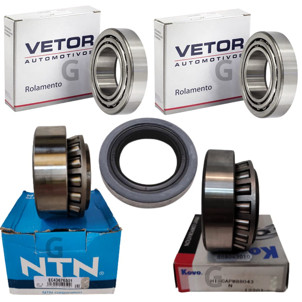 Kit 4 Rolamento Diferencial Traseiro L200 Tríton 2.4/2.5/3.2