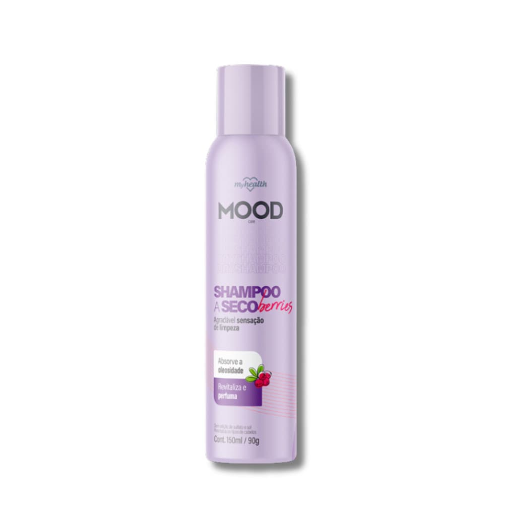 Shampoo a Seco berries, Controle de Oleosidade Spray 150ml - Mood Care