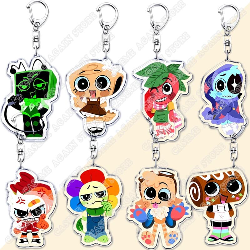 Chaveiros de Jogo Doce para Acessórios Bolsa Shrimpo Astro Gigi Connie Artro Sprout Dandy Vee Shelly Pebble Joias Presen