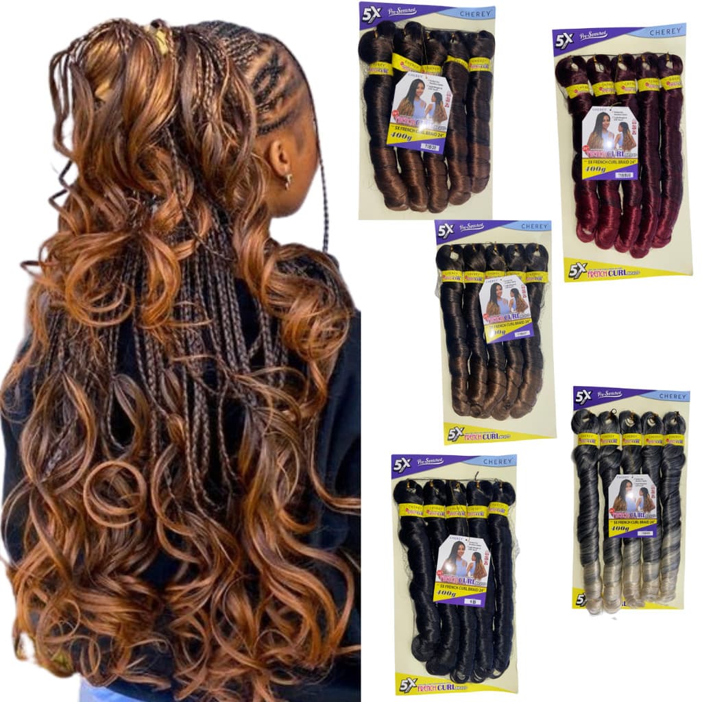 Cabelo Para Tranças Com Pontas Onduladas French Curl Premium