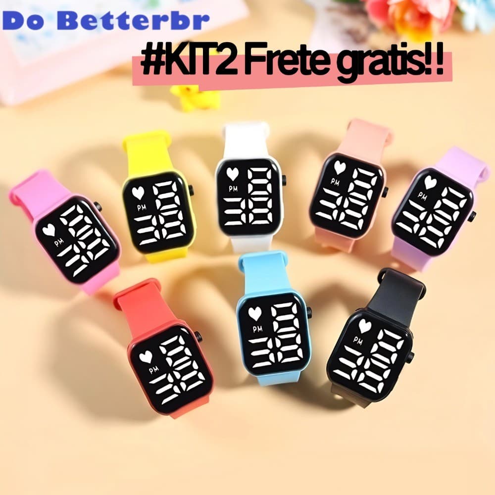 Relógio de Pulso Esportivo Watch Relógio digital Led Adulto e Infantil Esporte Prova água