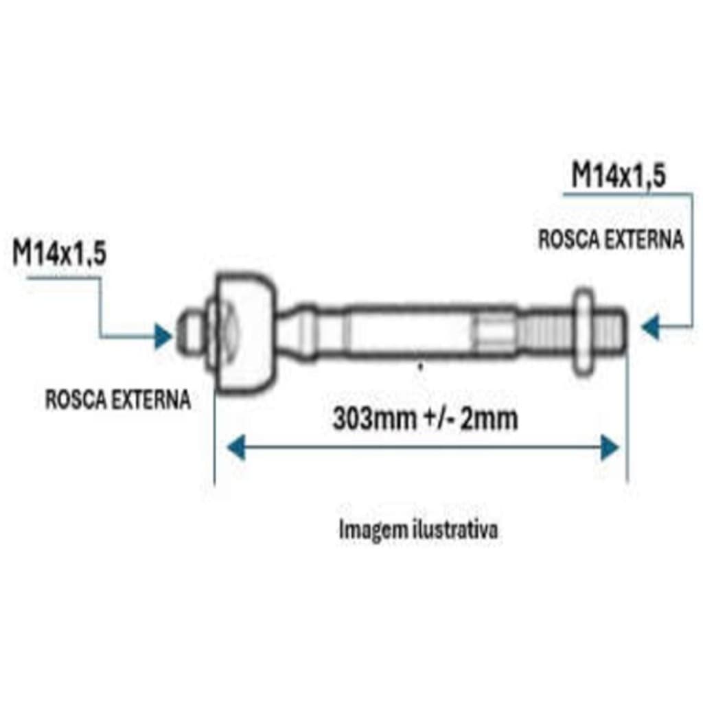 Terminal axial Volkswagen Voyage 2012 a 2013 DAYCO DSS4300