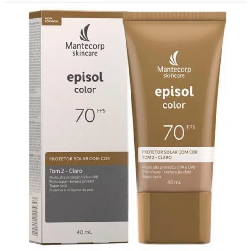 Episol Color Mantecorp Skincare - Protetor Solar com Cor FPS70