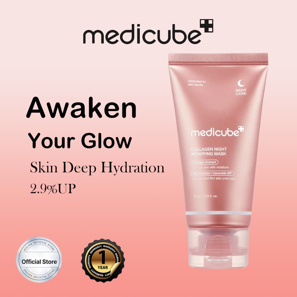 4.4 Máscara De Sono Noturno De Colágeno Medicube 75ml/Secagem Rápida Em 15 Minutos , Rasgar A Peça Inteira/Hidratante Pr