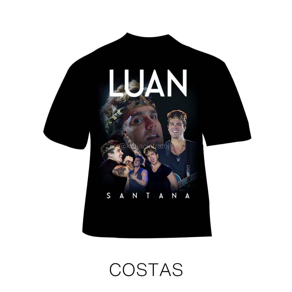 Camiseta Do Luan Santana Personalizada 100% Algodão Unissex Estilo Rua 02 03