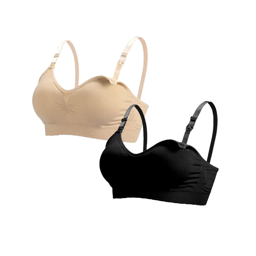 Kit 2 Sutiã Amamentação Bojo Remove Alça Regulável Brilhosa