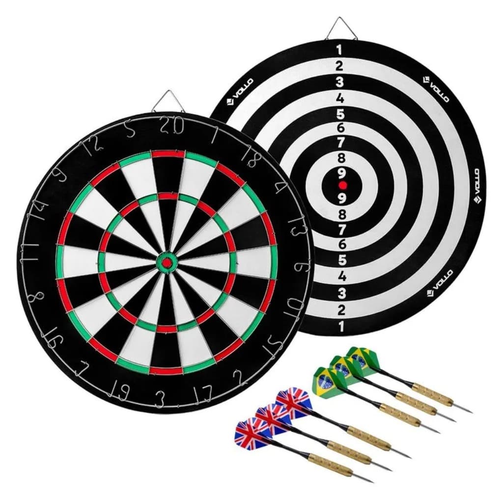 Jogo de Dardos Dupla Face Oficial 18 Polegadas Vollo
