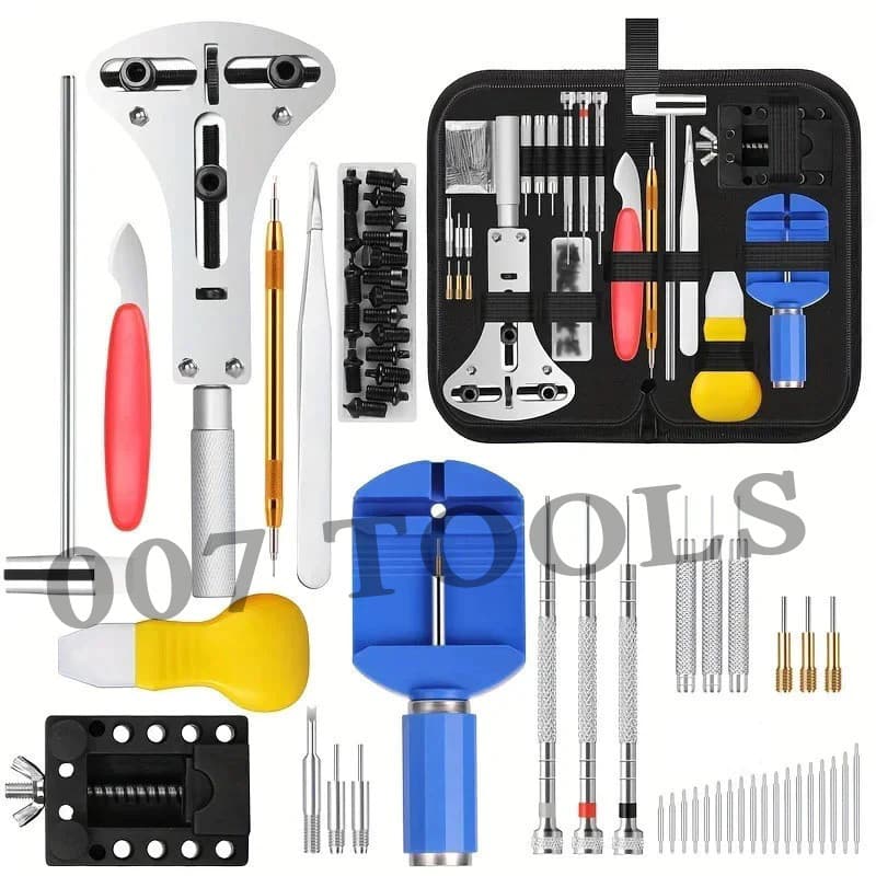 Conjunto De 147 Peças Kit De Reparo De Relógio Kit Completo De Ferramentas Para Relojoeiro