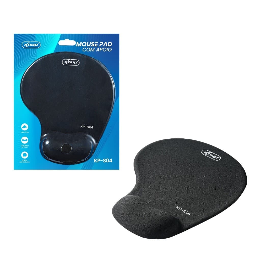 Mouse Pad Ergonômico com Almofada de Gel para Conforto e Saúde  Alívio e Suporte Mão e Pulso knup