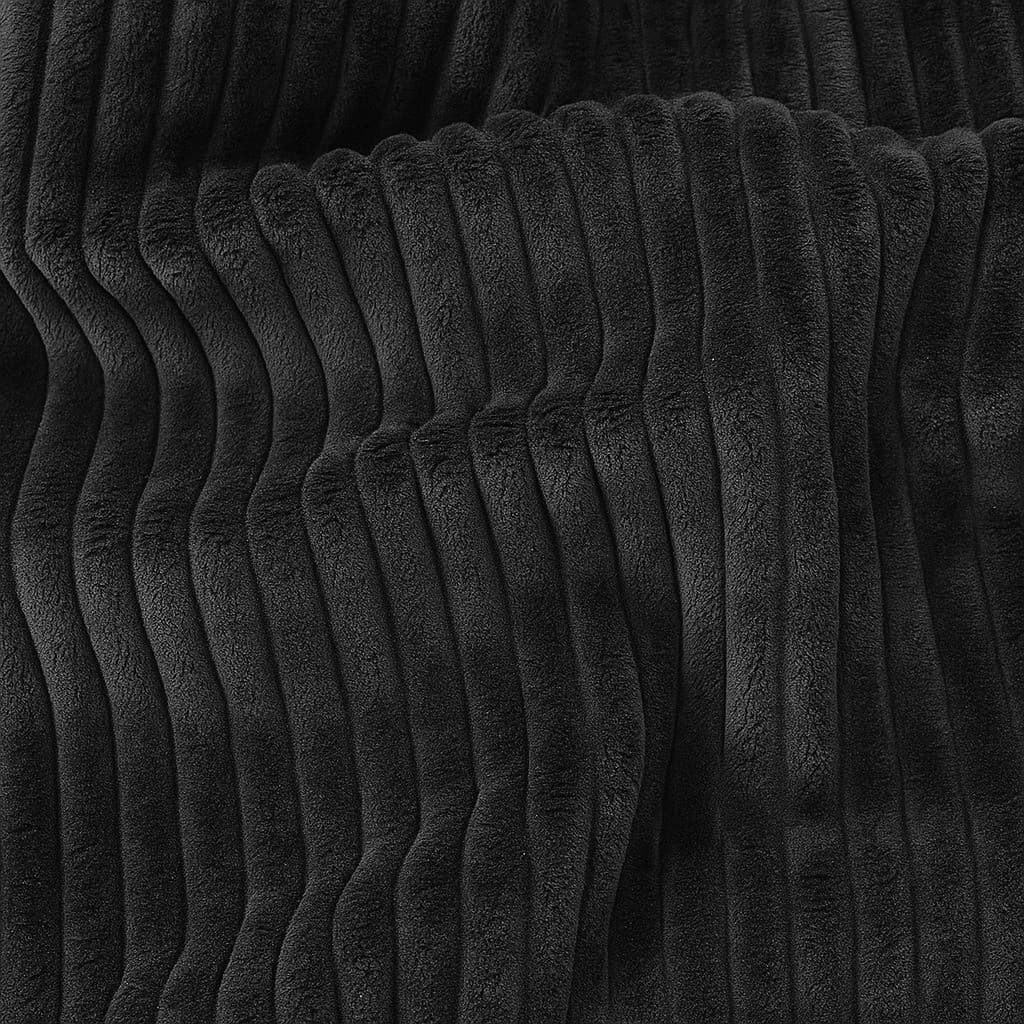 Pelúcia Tech Pele Dupla Geométrica - Preta 1m x 1.60m 