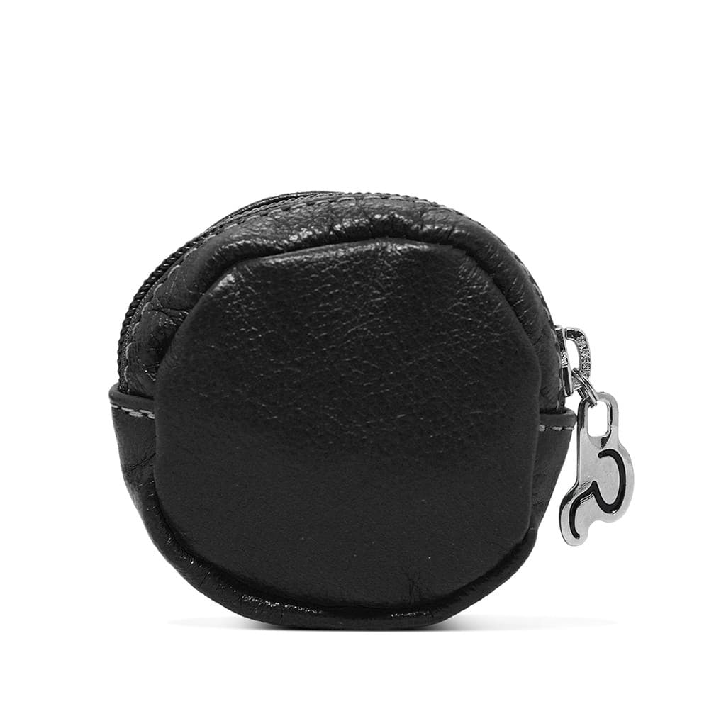 Porta Moedas de Couro Legítimo Relicário Modelo Dime - Preto | Produto Nacional / 100% Couro