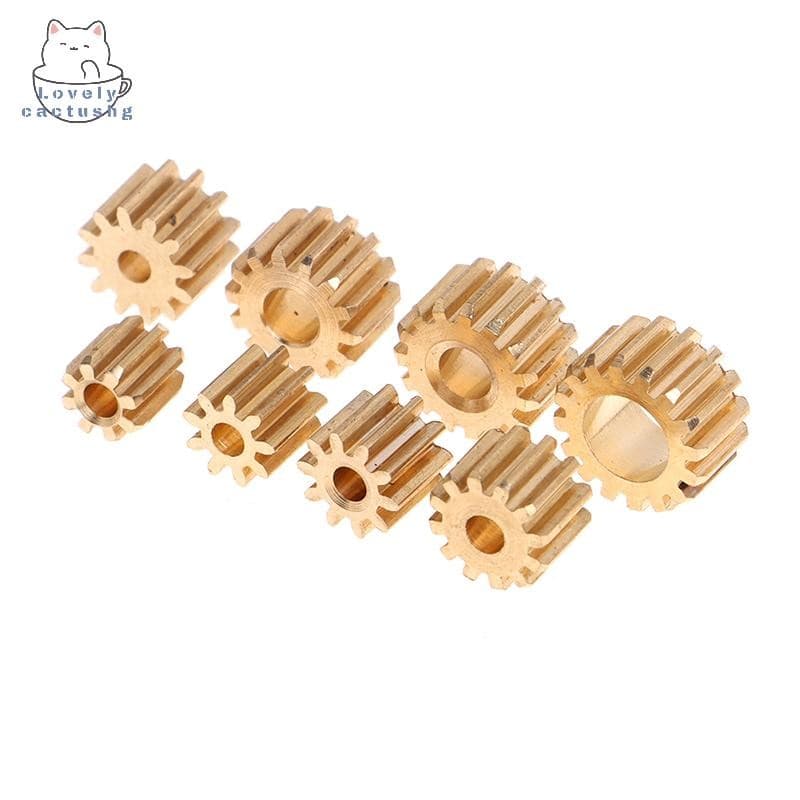 lovelycactushg 0.5M Módulo 8T 9T 10T 11T 12T 14T 15T 16T Dentes Engrenagem De Transmissão De Cobre Para Eixo Fit 1.98MM 