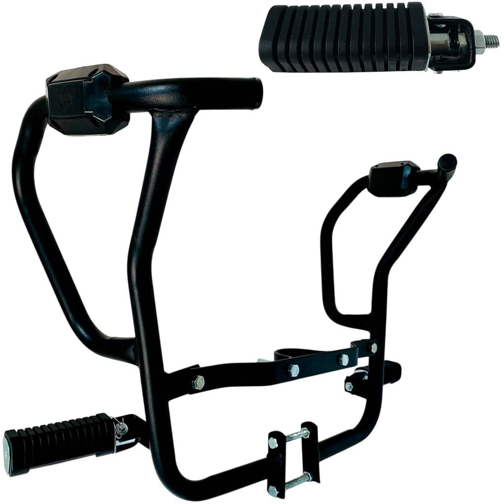 Start 160 Modelo 2025 Protetor Carenagem Motor Tanque Pedal Mata Cachorro com Pedaleira Retrátil Moto