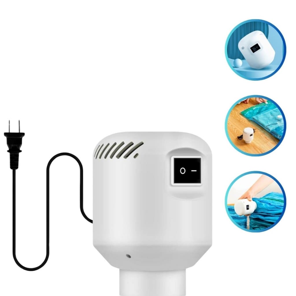Bomba Elétrica 110v e 220v Sucção Para Saco A Vácuo Organizador USB